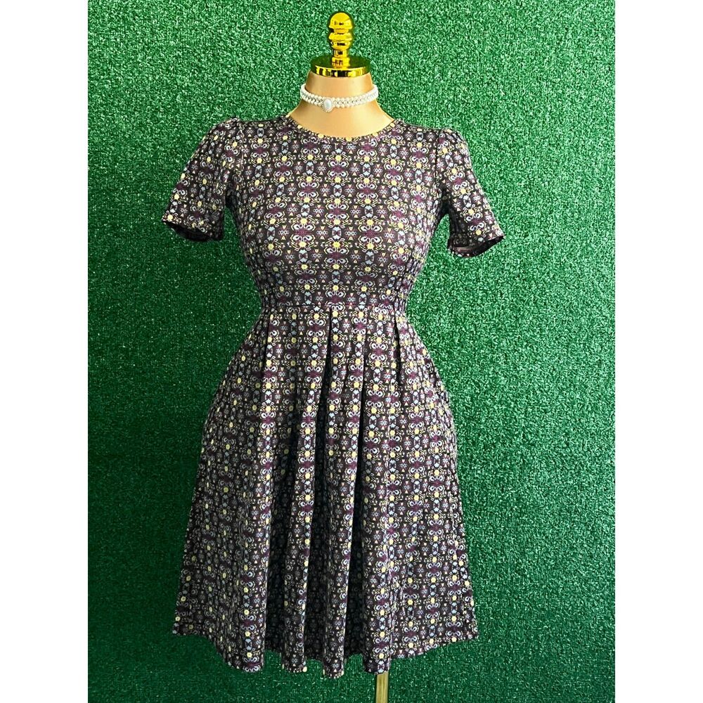 Lularoe Women's A-Line Dress Multi-Color Size XS